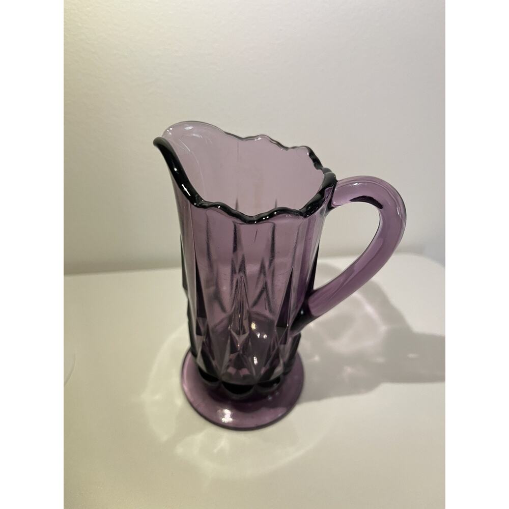 Vintage 5.25” Imperial Glass Collectible Purple Amethyst Pointed Jewels